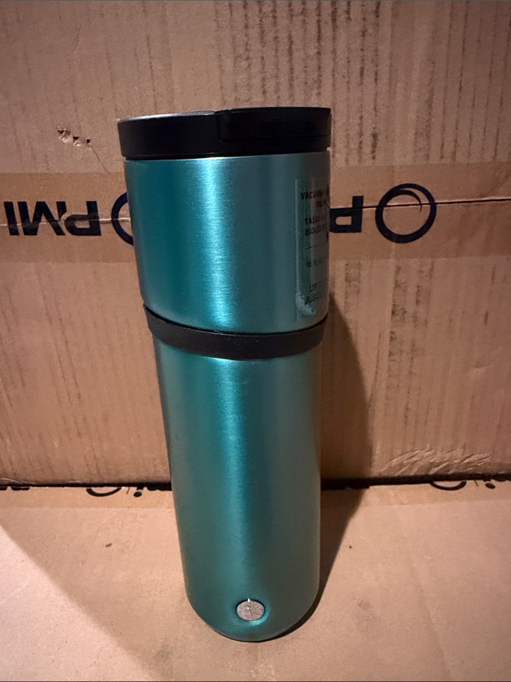 Starbucks Metallic Teal Travel Tumbler with Black Lid
